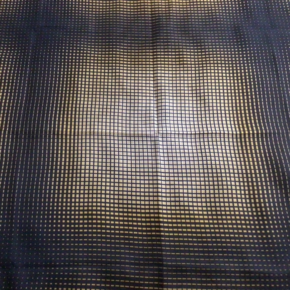 Vintage Elsa Schiaparelli Scarf Geometric Yellow & Black - Picture 3 of 6